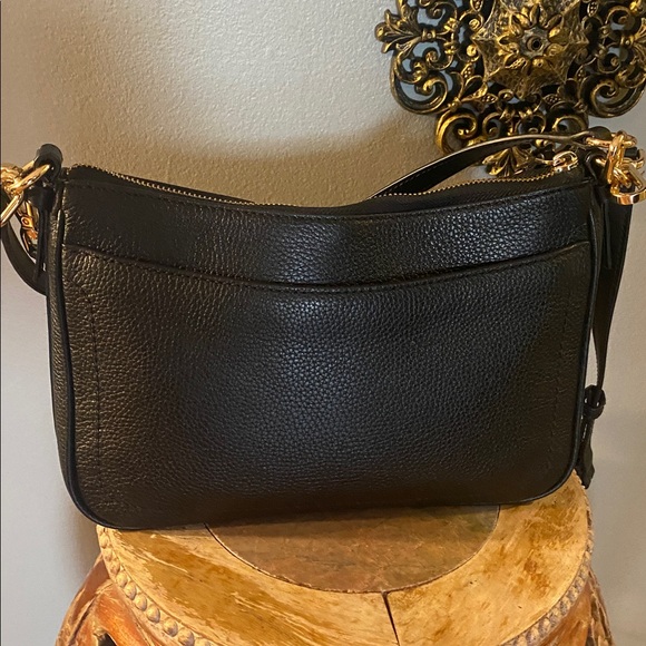 ♠️Michael Kors Womens Jet Set Charm M Top Zip Pochette Crossbody Pebbled Leather - Picture 4 of 17